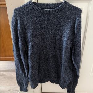 Croft & Barrow Men's Heathered Navy Crewneck Sweater